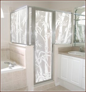 Bamboo Frosted Privacy Window Film