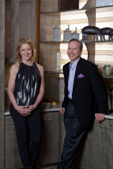 steve Feldman with celebrity angel Edie Falco