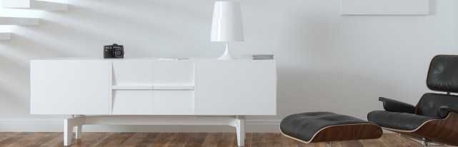 White Lounge Minimalistic Room With Upstairs (luxury interior)